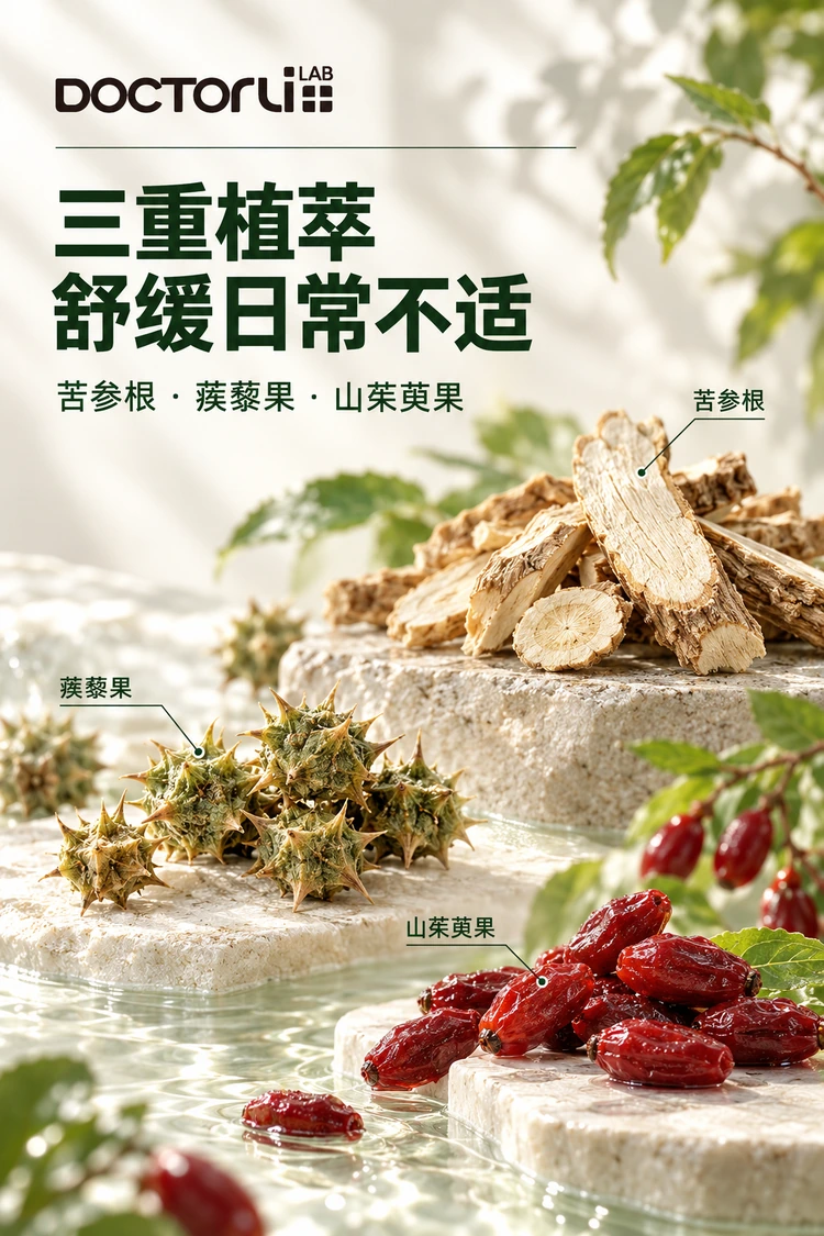 BEIYOUMIN Clear & Fortify Cream — Sophora root, Tribulus fruit and Cornus fruit extracts.